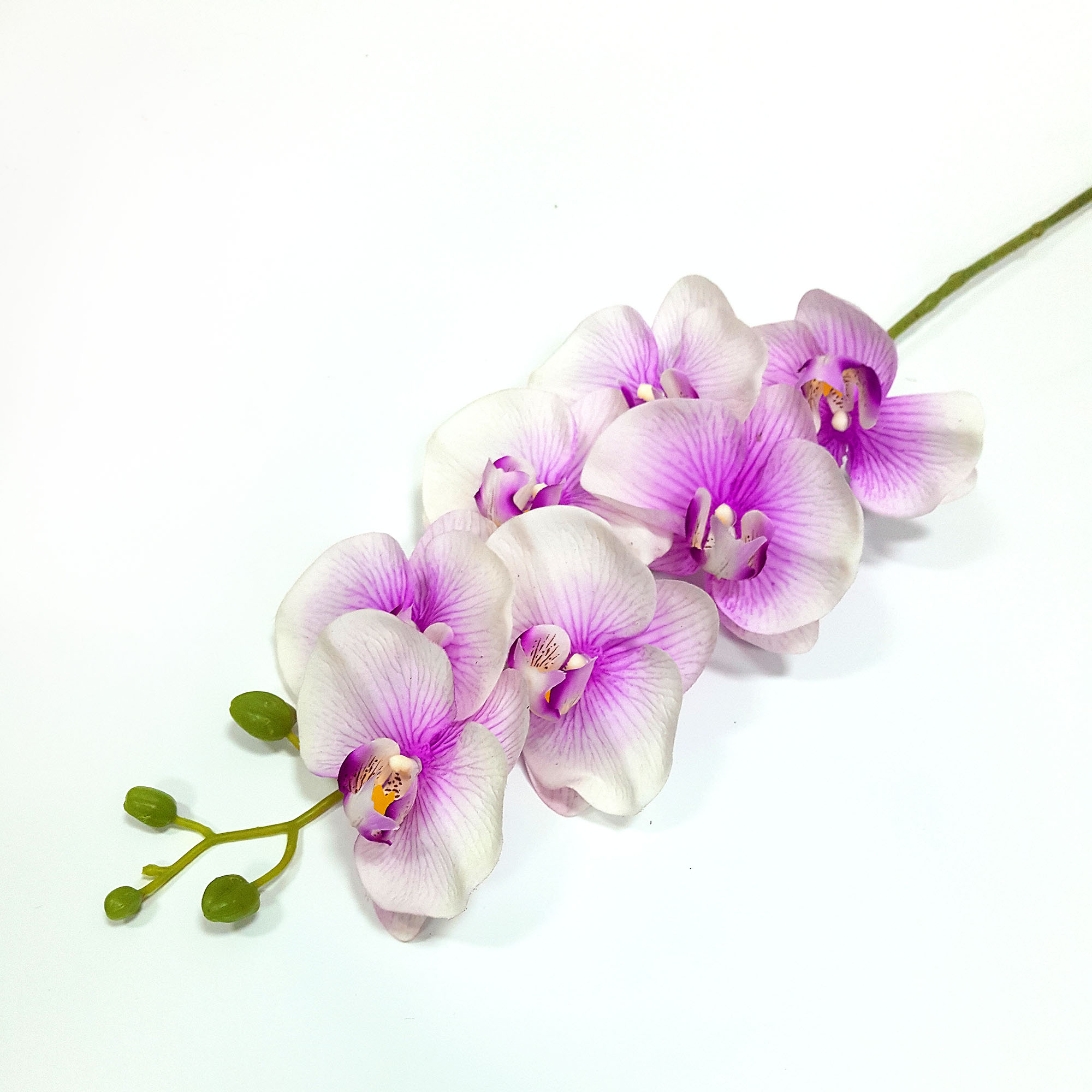 Орхидея ветка "Маквин" H-81см (Сиреневая) - Искусственные цветы купить в розницу