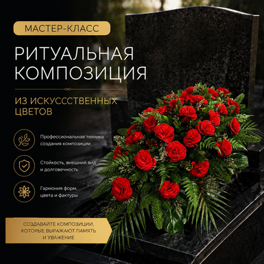 Мастер‑класс по изготовлению композиции на гроб или на могилу