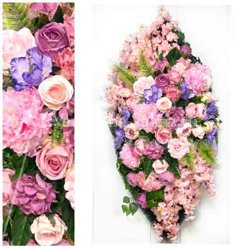 Венок на похороны "Авторский-14" 150 см из искусственных цветов