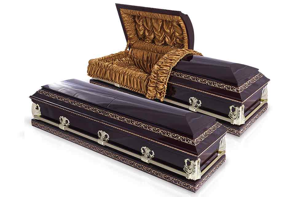 Купить элитный гроб двукрышечник "Американский багет"