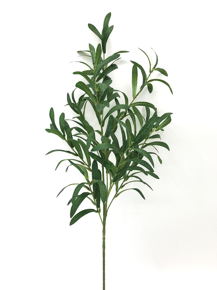 Олива искусственная ветка H-85 см Искусственные цветы в розницу купить