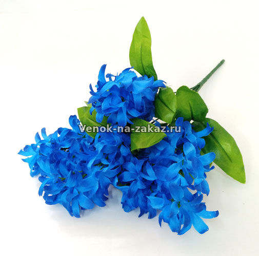 Букет гиацинтов "Грегор" (голубой) - Искусственные цветы в розницу