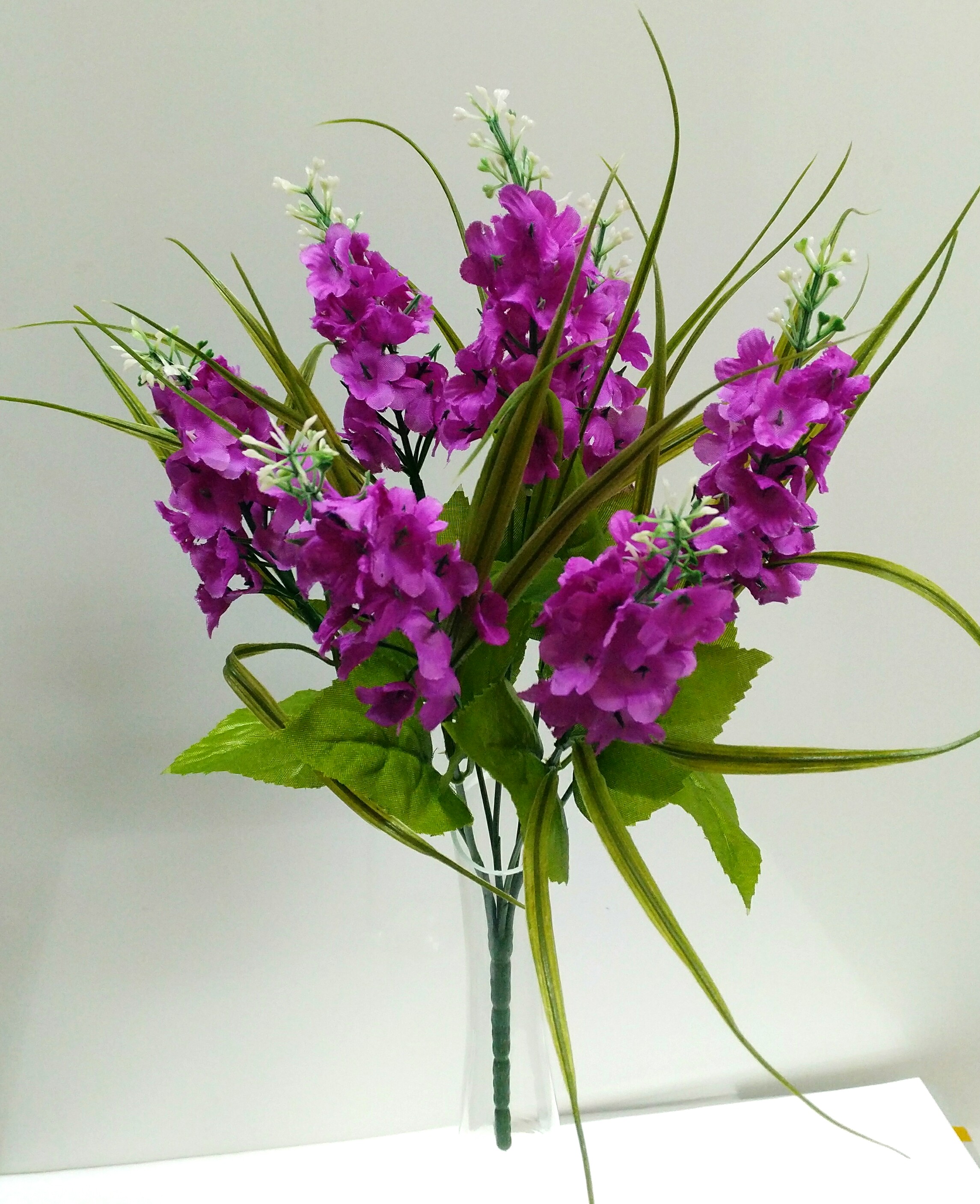 Купить искусственные цветы - Букет лиловой сирени 7 веток.