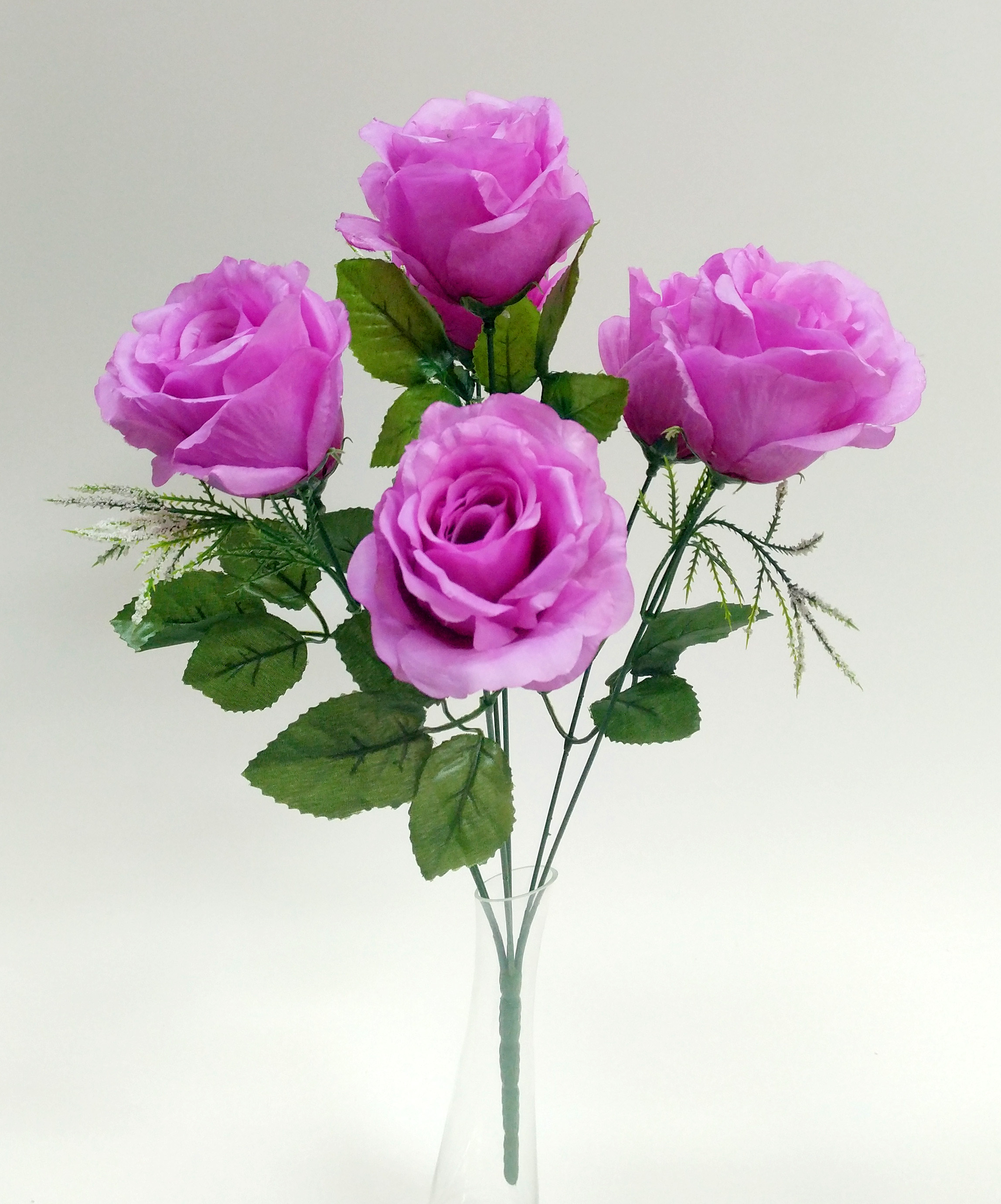 Купить искусственные цветы в Москве в розницу. Букет из роз "Старекс" красный Арт. О-114
