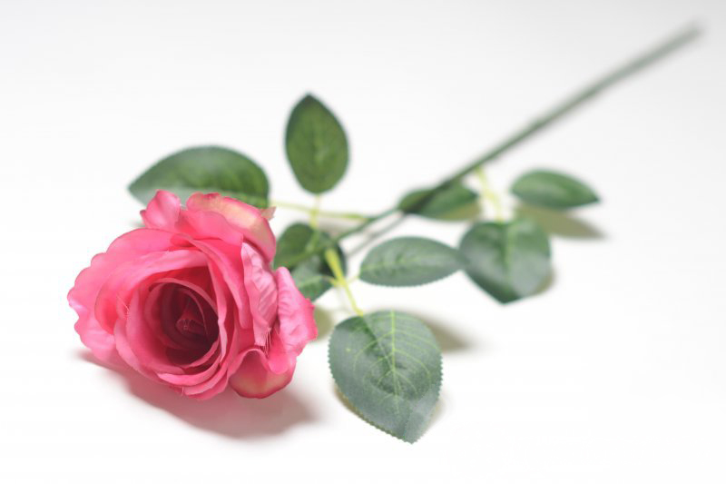 Купить шелковые цветы - Роза искусственная "Байкал" H-62 см. (Малиновая)