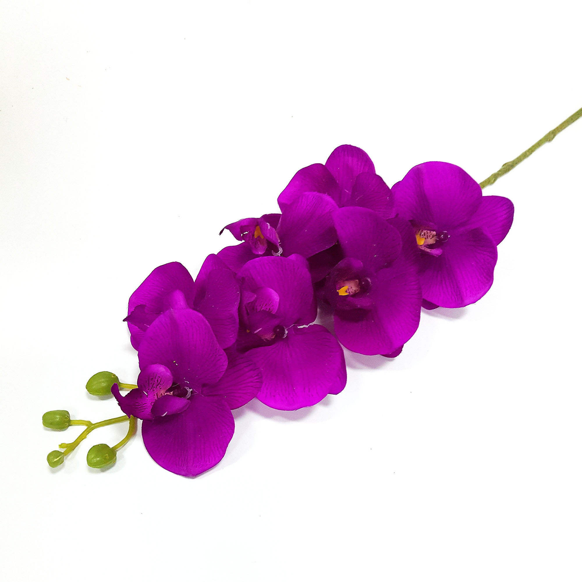 Орхидея ветка "Маквин" H-81см (Фуксия) - Искусственные цветы купить в розницу