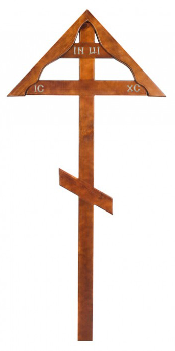 Крест дубовый "Домик" классический 210см