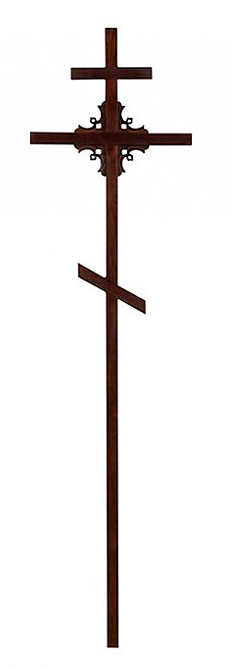 Купить крест на могилу - угловой узор 50х50