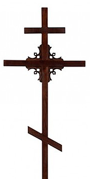 Купить крест на могилу - угловой узор 50х50