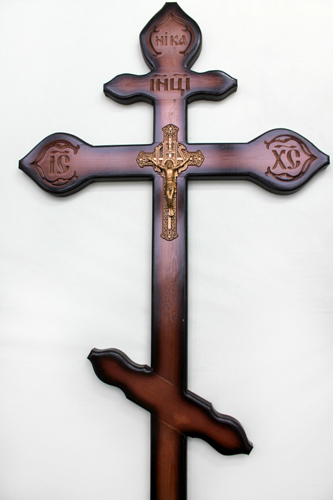 Крест сосна классический 100*100 КД-11 светлый
