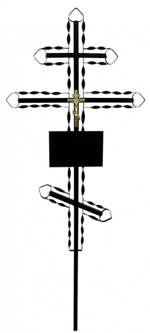 Крест металлический с распятием ажурный Н-190см