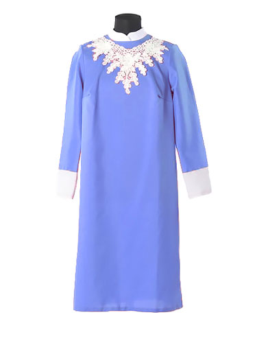Платье ритуальное голубое ПРО-103-1