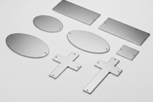 Ритуальные таблички на крест - влагостойкие памятные таблички