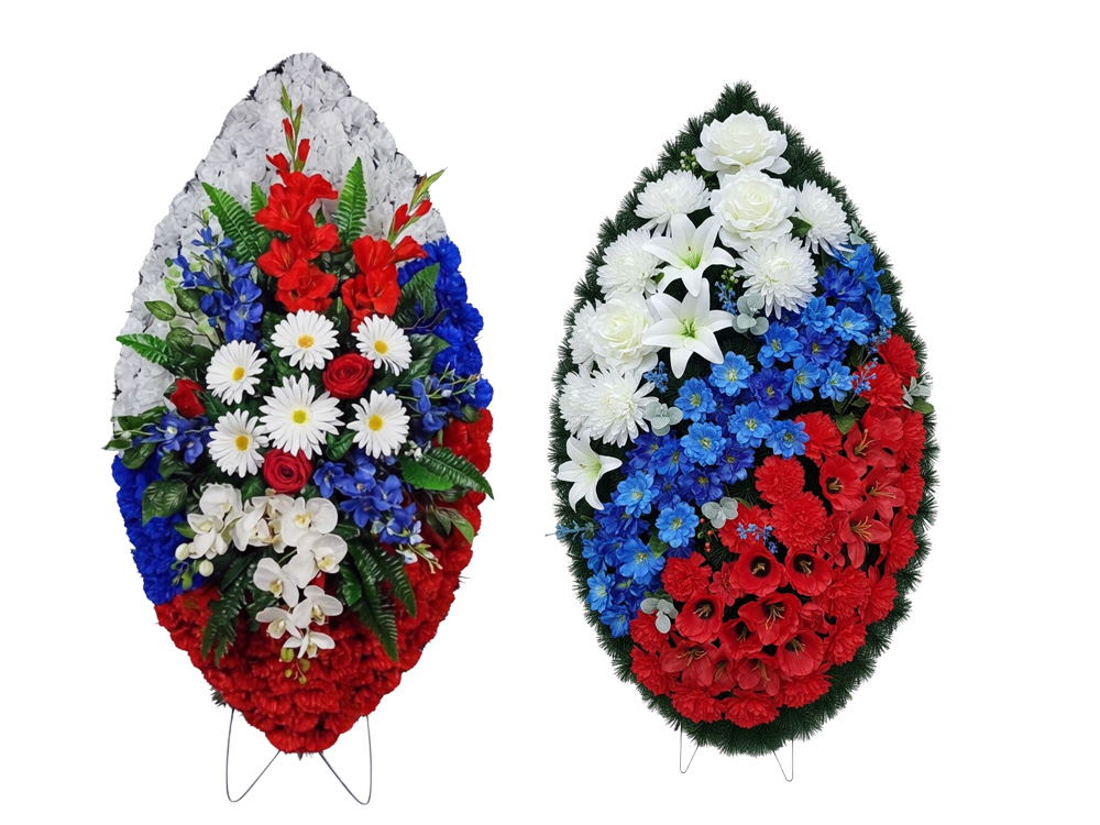 Венки Триколор - венки в цветах российского флага